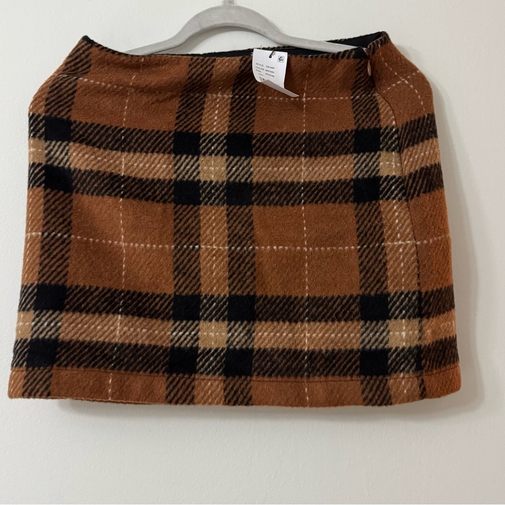 Blu Pepper Brown Pencil Mini Skirt Casual